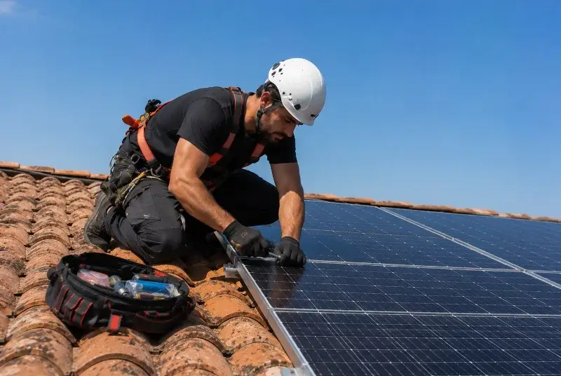 Maintenance et monitoring de panneaux solaires à Saint-Privat-des-Vieux