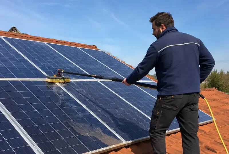 Nettoyage et entretien de panneaux solaires à Saint-Privat-des-Vieux