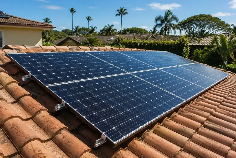 Installation de panneaux solaires à Saint-Privat-des-Vieux